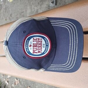 Milwaukee Public Market 414 Stitched Patch Trucker Mesh Snap-on Hat Cap